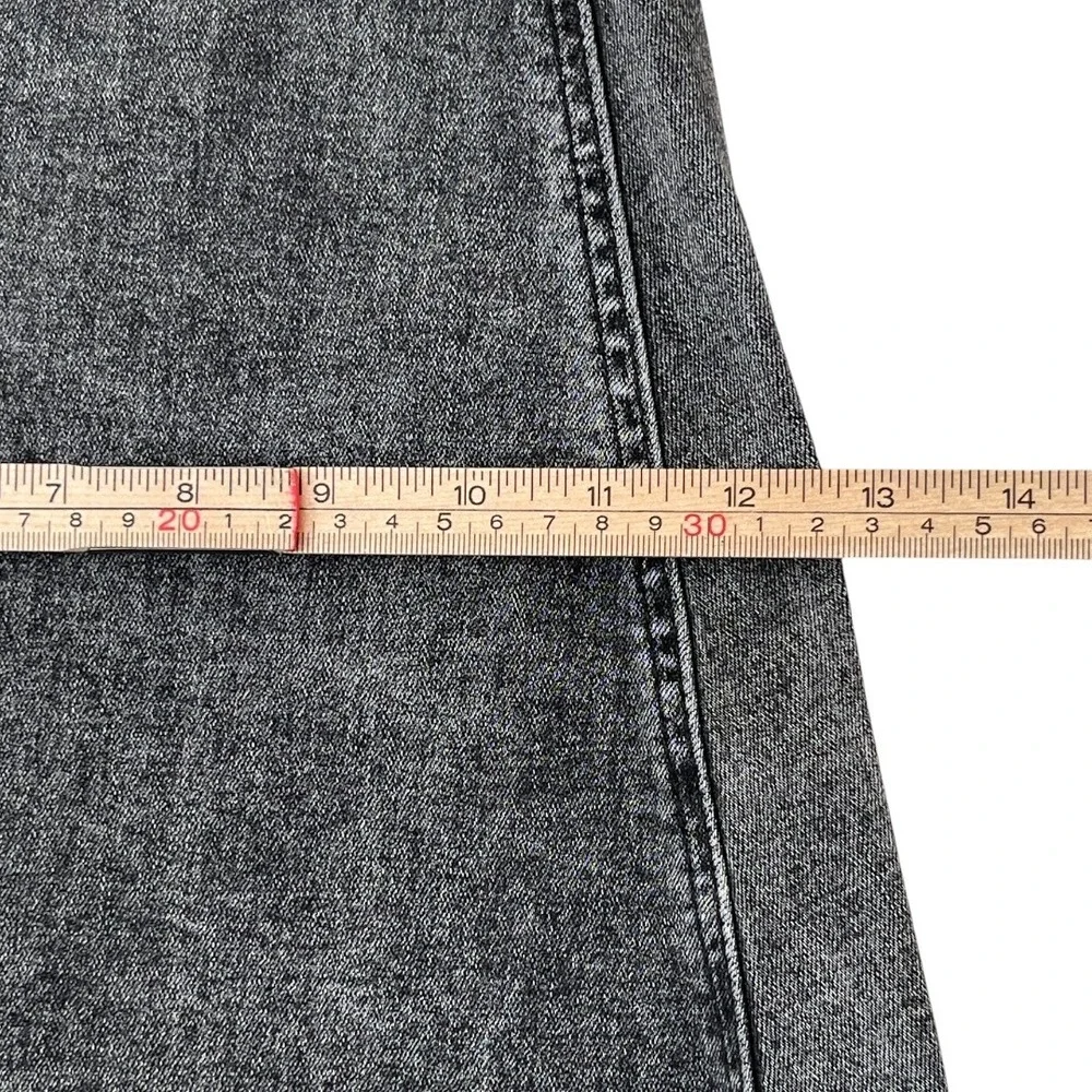Rock & Roll Denim Bell Bottom Jeans Womens 26 Black Excellent High Rise Flare - Picture 13 of 15